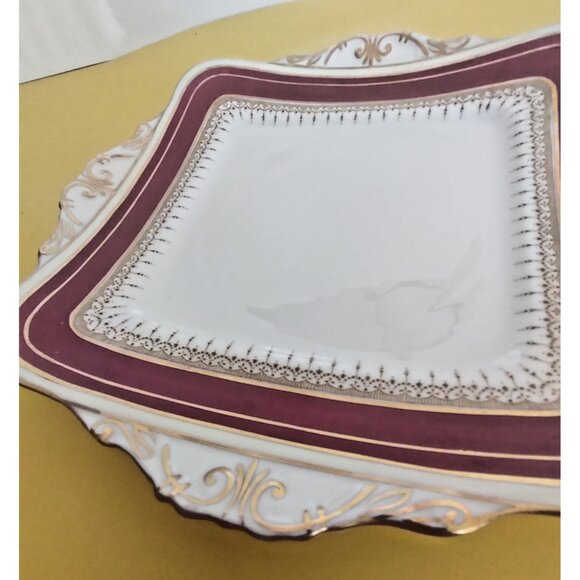 Vintage Paragon Square Cake/Dessert Plate 9 1/4" RARE 1950's - Picture 5 of 10